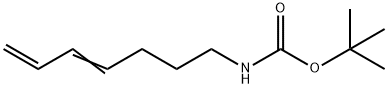 Carbamic acid, 4,6-heptadienyl-, 1,1-dimethylethyl ester (9CI) Struktur