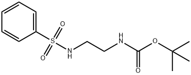 Tert-Butyl 2-(Phenylsulfonamido)Ethylcarbamate Struktur