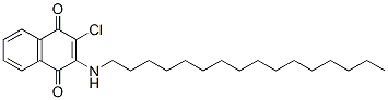2-chloro-3-(hexadecylamino)naphthalene-1,4-dione Struktur