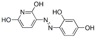 3-[(2,4-Dihydroxyphenyl)azo]-2,6-pyridinediol Struktur