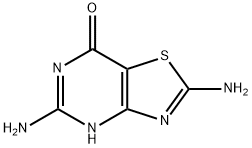 2,5-diaminothiazolo(4,5-d)pyrimidin-7-(6H)-one Struktur