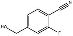 2-FLUORO-4-(HYDROXYMETHYL)BENZONITRILE Struktur