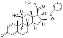 BETAMETHASONE BENZOATE (200 MG) Struktur