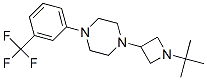 N-T-BUTYL-3-(4-(M-TRIFLUOROMETHYLPHENYL)PIPERAZINYL)AZETIDINE Struktur