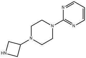 2-[4-(3-AZETIDINYL)-1-PIPERAZINYL]-PYRIMIDINE Struktur