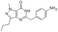 5-[(4-AMINOPHENYL)METHYL]-1,4-DIHYDRO-1-METHYL-3-PROPYL-7H-PYRAZOLO[3,4-D] PYRIMIDIN-7-ONE Struktur