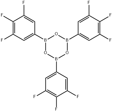 2,4,6-TRIS(3,4,5-TRIFLUOROPHENYL)BOROXIN Struktur