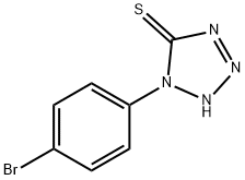 1-(4-bromophenyl)-5-mercapto-1,2,3,4-tetrazole Struktur