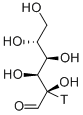 D-GLUCOSE, [2-3H(N)]- Struktur