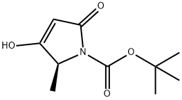 (S)-3-Hydroxy-2-Methyl-5-oxo-2,5-dihydro-pyrrole-1-carboxylic acid tert-butyl ester Struktur