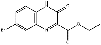 ETHYL 7-BROMO-3-OXO-3,4-DIHYDROQUINOXALINE-2-CARBOXYLATE Struktur