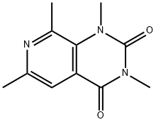 1,3,6,8-Tetramethylpyrido[3,4-d]pyrimidine-2,4(1H,3H)-dione Struktur