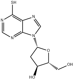 6-巰基嘌呤-2-脫氧核苷, 2239-64-7, 結構式