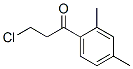 3-chloro-1-(2,4-dimethylphenyl)propan-1-one Struktur