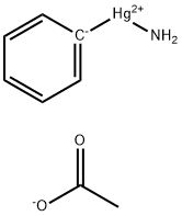 amminephenylmercury(1+) acetate Struktur