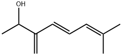 (E)-7-methyl-3-methyleneocta-4,6-dien-2-ol  Struktur