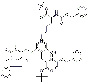 N,N,N-Tri(benzyloxycarbonyl) Deoxypyridinoline Tri-(tert-butyl) Ester Struktur