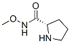 2-Pyrrolidinecarboxamide,N-methoxy-,(2S)-(9CI) Struktur