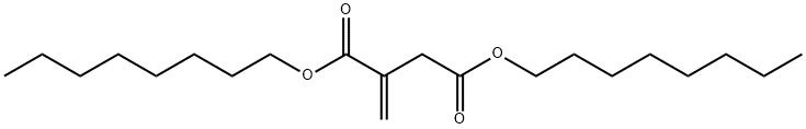 Itaconic acid dioctyl ester Struktur