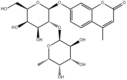 4-Methylumbelliferyl2-O-(a-L-fucopyranosyl)-b-D-galactopyranoside Structure