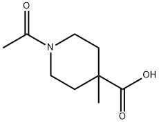 4-Piperidinecarboxylic  acid,  1-acetyl-4-methyl- Struktur