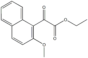 ETHYL 2-METHOXY-1-NAPHTHOYLFORMATE Struktur