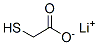 lithium mercaptoacetate Struktur