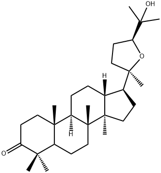 (20R,24S)-20,24-Epoxy-25-hydroxydammaran-3-one Struktur