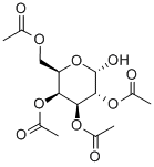 2,3,4,6-Tetra-O-acetyl-a-D-galactopyranose Struktur