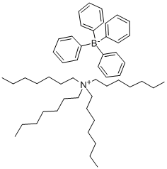 TETRAHEPTYLAMMONIUM TETRAPHENYLBORATE Struktur