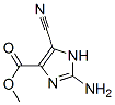 1H-Imidazole-4-carboxylicacid,2-amino-5-cyano-,methylester(9CI) Struktur