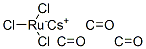 cesium tricarbonyltrichlororuthenate Struktur