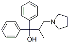 2-methyl-1,1-diphenyl-3-(1-pyrrolidyl)-1-propanol Struktur