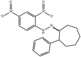 2-Phenylcycloheptanone 2,4-dinitrophenyl hydrazone Struktur