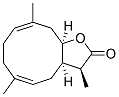 (3S,3aR,5E,9E,11aR)-3a,4,7,8,11,11a-Hexahydro-3,6,10-trimethylcyclodeca[b]furan-2(3H)-one Struktur