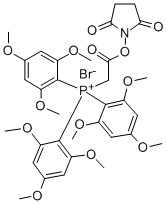 (N-Succinimidyloxycarbonylmethyl)tris(2,4,6-trimethoxyphenyl)phosphonium bromide Struktur