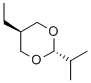 5β-Ethyl-2α-isopropyl-1,3-dioxane Struktur