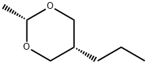 2α-Methyl-5α-propyl-1,3-dioxane Struktur