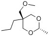 5α-(Methoxymethyl)-2β-methyl-5β-propyl-1,3-dioxane Struktur