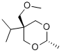 5β-Isopropyl-5α-(methoxymethyl)-2β-methyl-1,3-dioxane Struktur