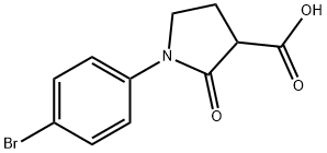 1-(4-Bromophenyl)-2-oxopyrrolidine-3-carboxylic acid Struktur