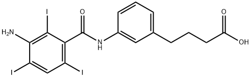 gamma-(3-(3-Amino-2,4,6-trijod-benzoylamino)-phenyl)-buttersaure [Germ an] Struktur