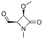 2-Azetidinecarboxaldehyde, 3-methoxy-1-methyl-4-oxo-, (2R,3R)- (9CI) Struktur