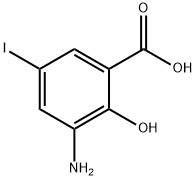 3-Amino-5-iodosalicylic acid Struktur