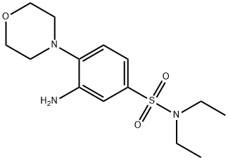 3-AMINO-N,N-DIETHYL-4-MORPHOLIN-4-YL-BENZENESULFONAMIDE Struktur