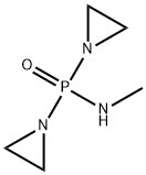 Methylaminobis(1-aziridinyl)phosphine oxide Struktur