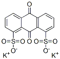 9,10-dihydro-9,10-dioxoanthracene-1,8-disulphonic acid, potassium salt  Struktur