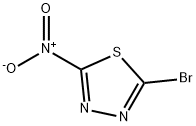 2-Bromo-5-nitro-1,3,4-thiadiazole Struktur