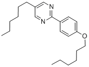 5-n-Hexyl-2-[4-(n-hexyloxy)phenyl]pyrimidine Struktur