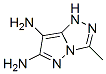 1H-Pyrazolo[5,1-c]-1,2,4-triazole-6,7-diamine,  3-methyl- Struktur